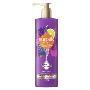 sunsilk Natural Bio Active Bergamot & Butterfly Pea Anti-Hairfall Shampoo, 380ml